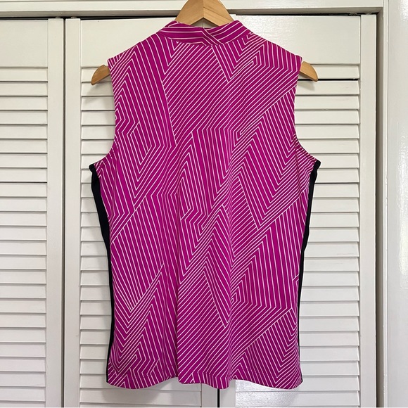 Tail Women’s Quarter Zip Mock Neck Sleeveless Golf Polo Large - Picture 4 of 8